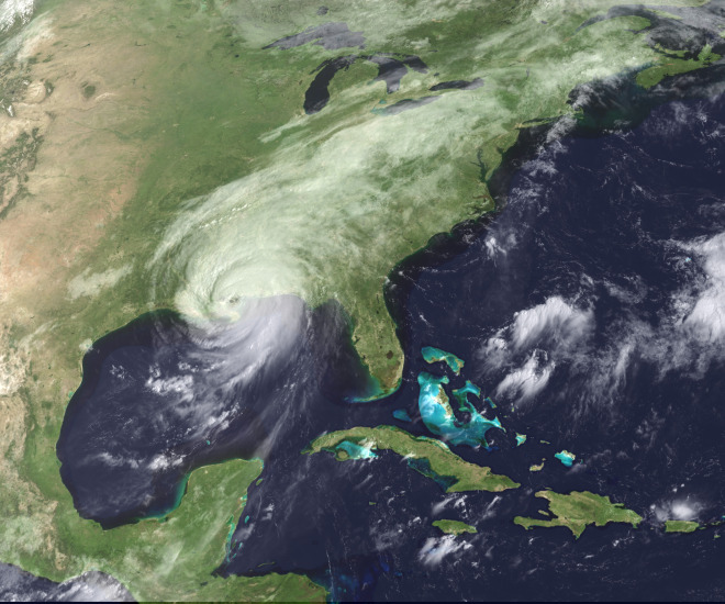Hurricane Katrina Arrives August 30, 2005